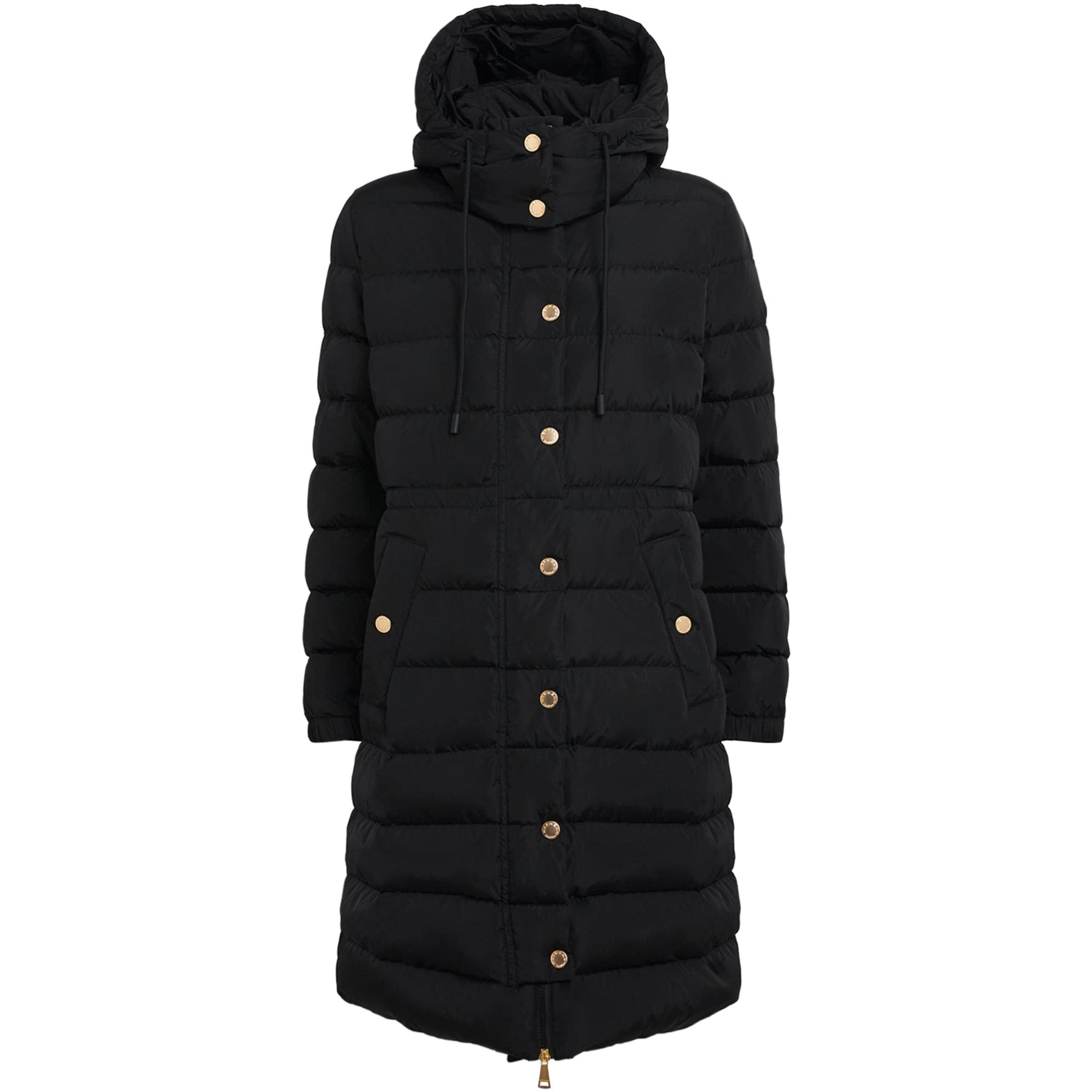 Weekend Max Mara Black Down Quilted Longline Jacket