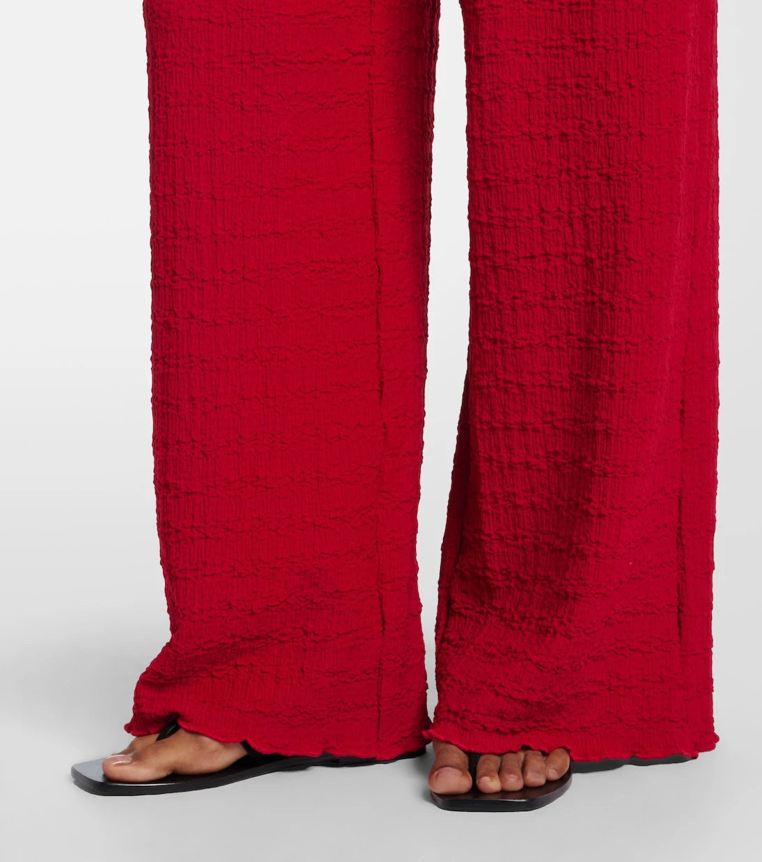 Jade Swim - Mika seersucker wide-leg pants