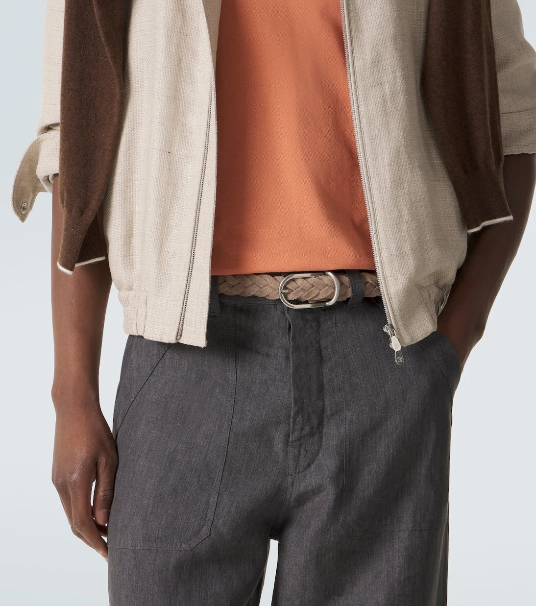 Brunello Cucinelli - Braided suede belt
