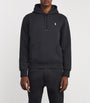 Black Cotton Polo Pony Hoodie