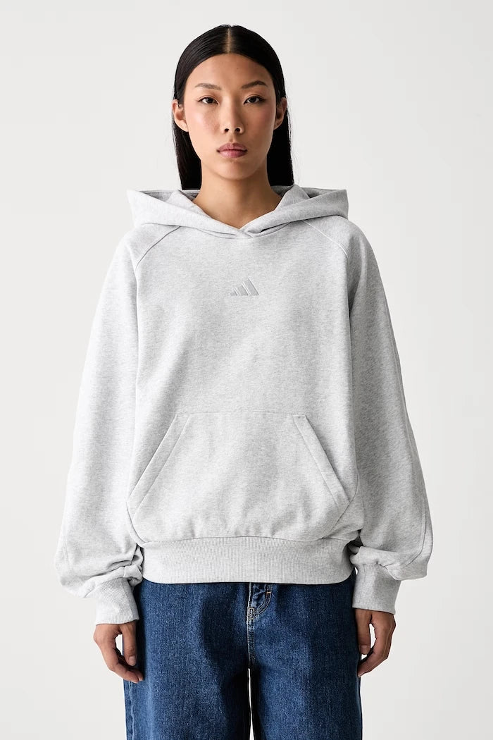 pamuktan kadın adidas kapüşonlu sweatshirt