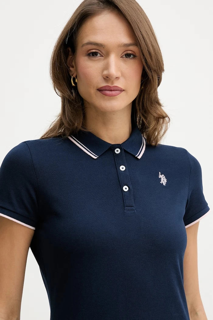 Памучна рокля U.S. Polo Assn. POLO DRESS