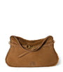 Suede-Shearling Aventure Shoulder Bag