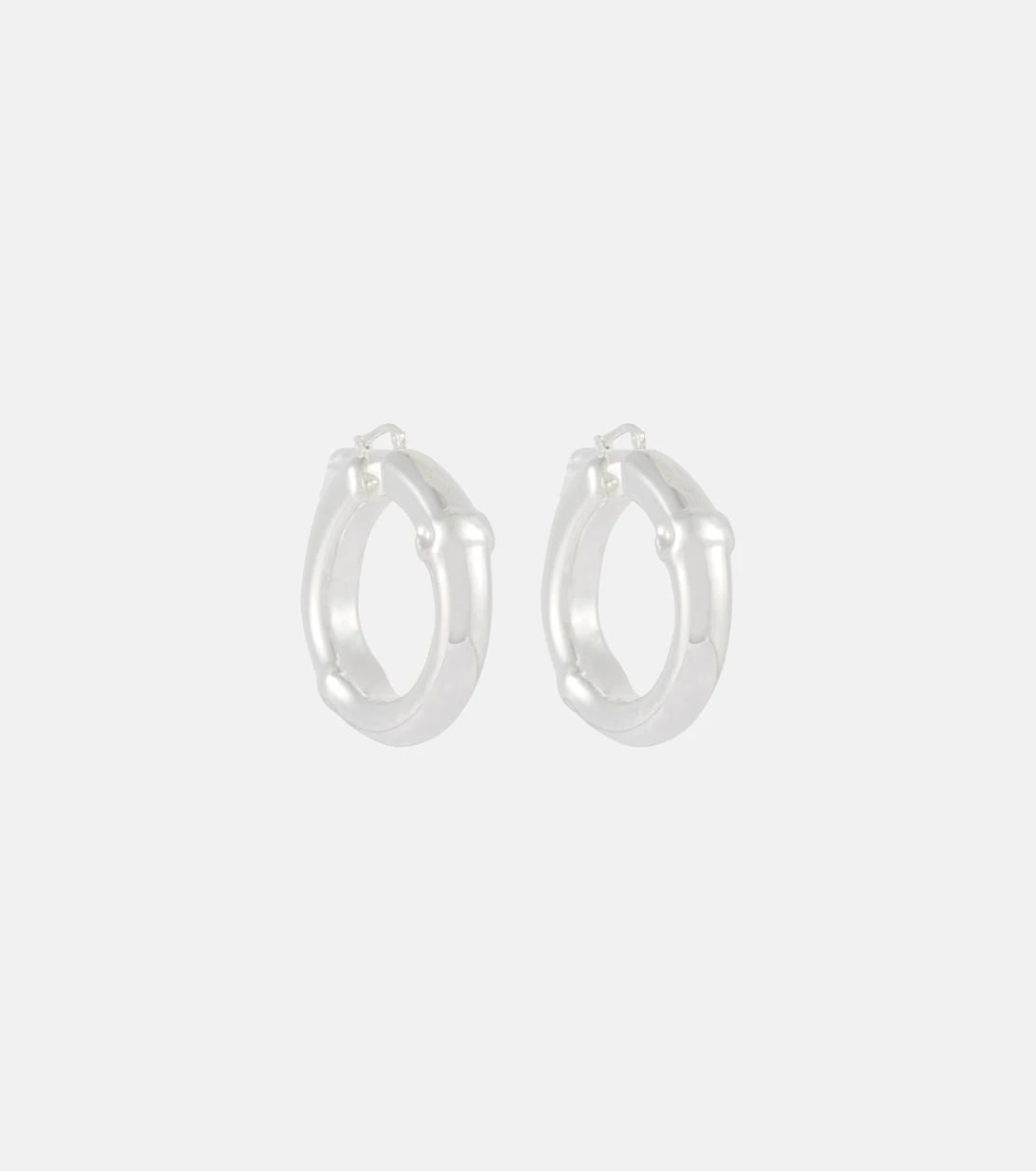 Jil Sander - Small Bamboo hoop earrings