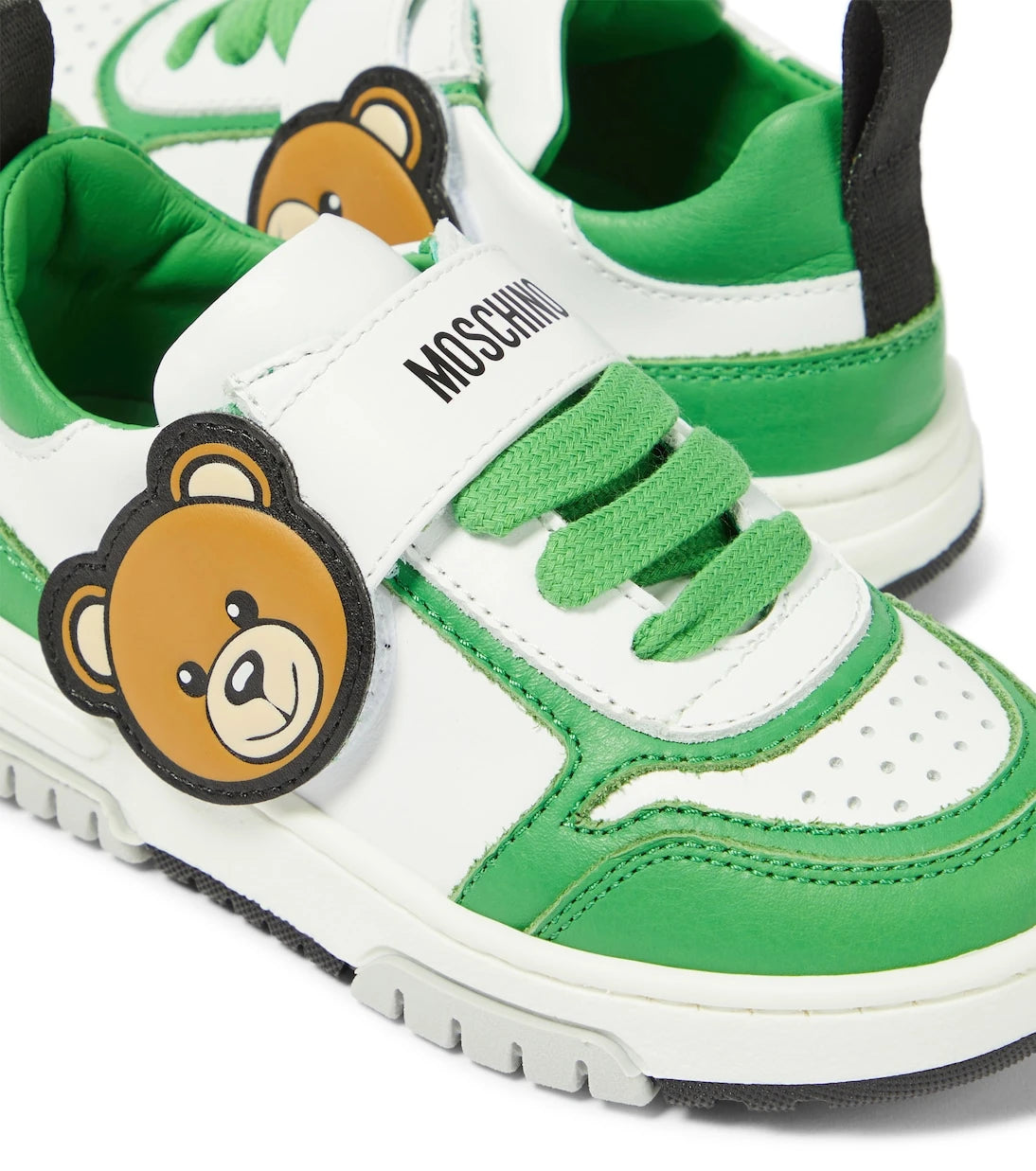 Moschino Kids - Teddy Bear leather sneakers