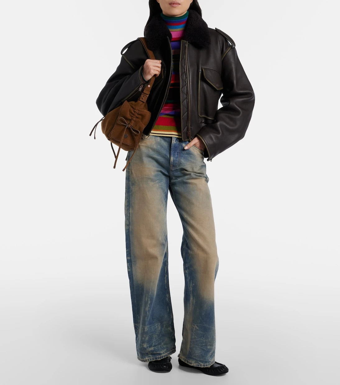 Acne Studios - Suede bucket bag