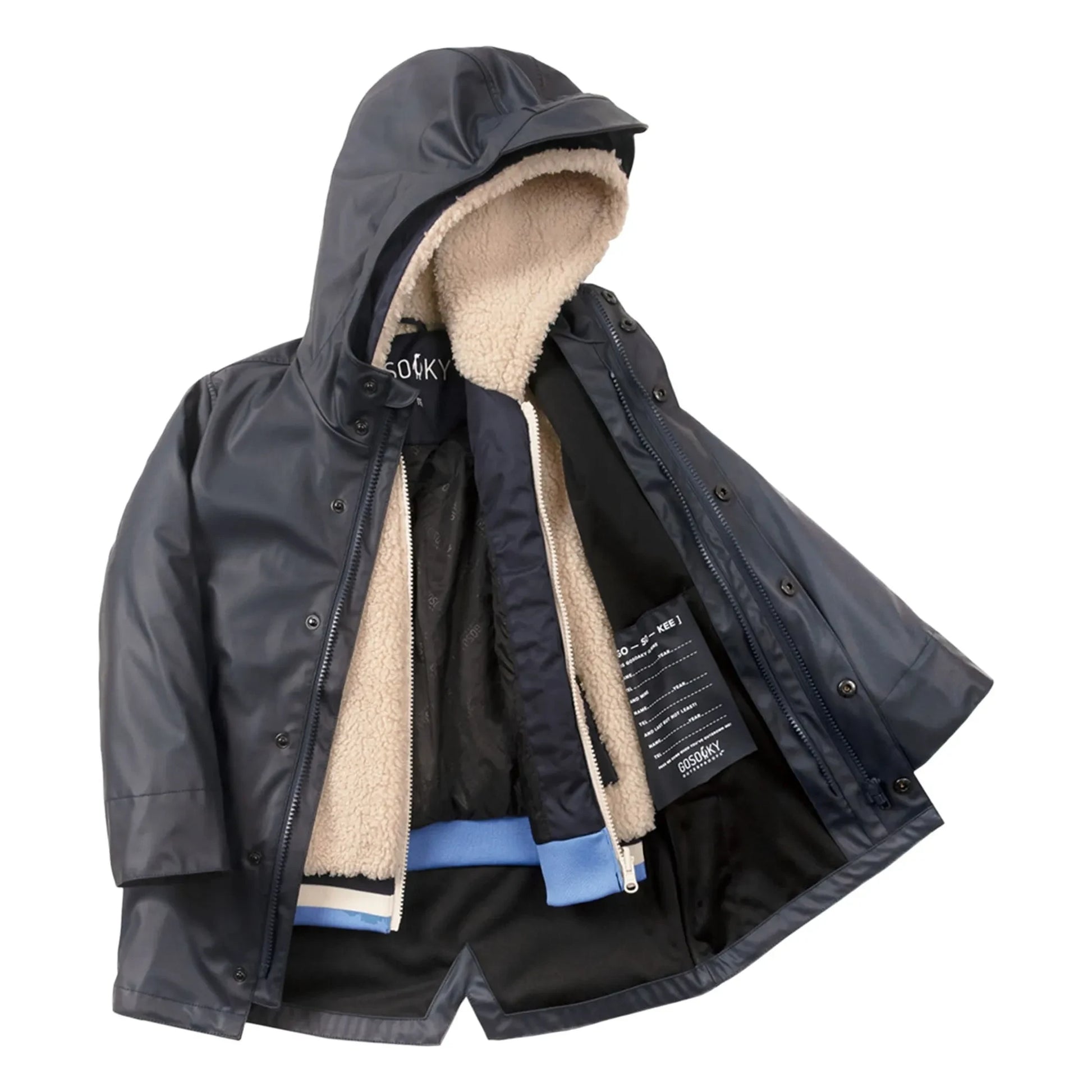 Gosoaky - Snake Pit 3-in-1 waterproof jacket | Navy blue