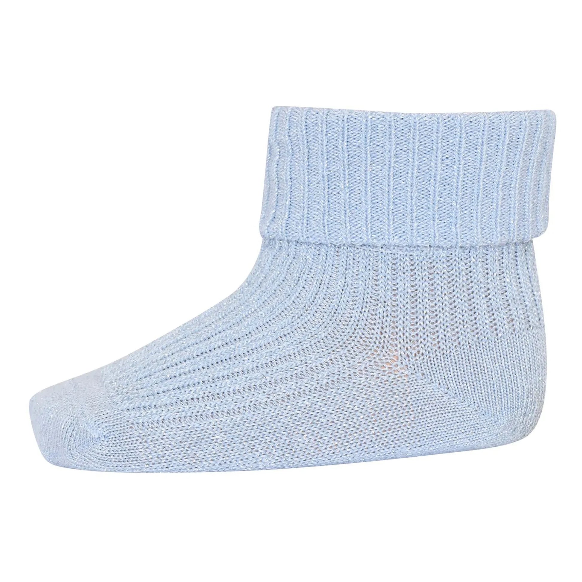 Mp Denmark - Ida cotton glitter socks | Light Blue