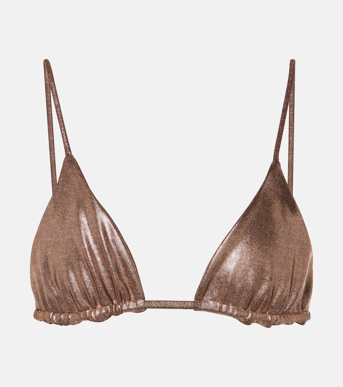 Jade Swim - Via lamé bikini top