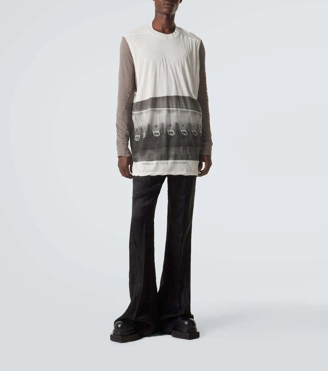 Rick Owens - Jumbo printed cotton jersey tank top
