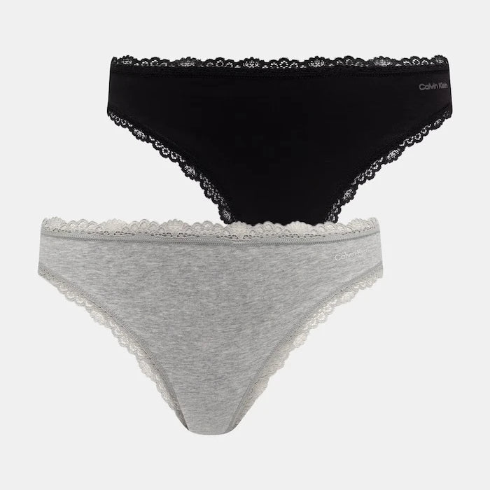 Calvin Klein Underwear pamuk ve elastanlı kadın tanga 2 adet