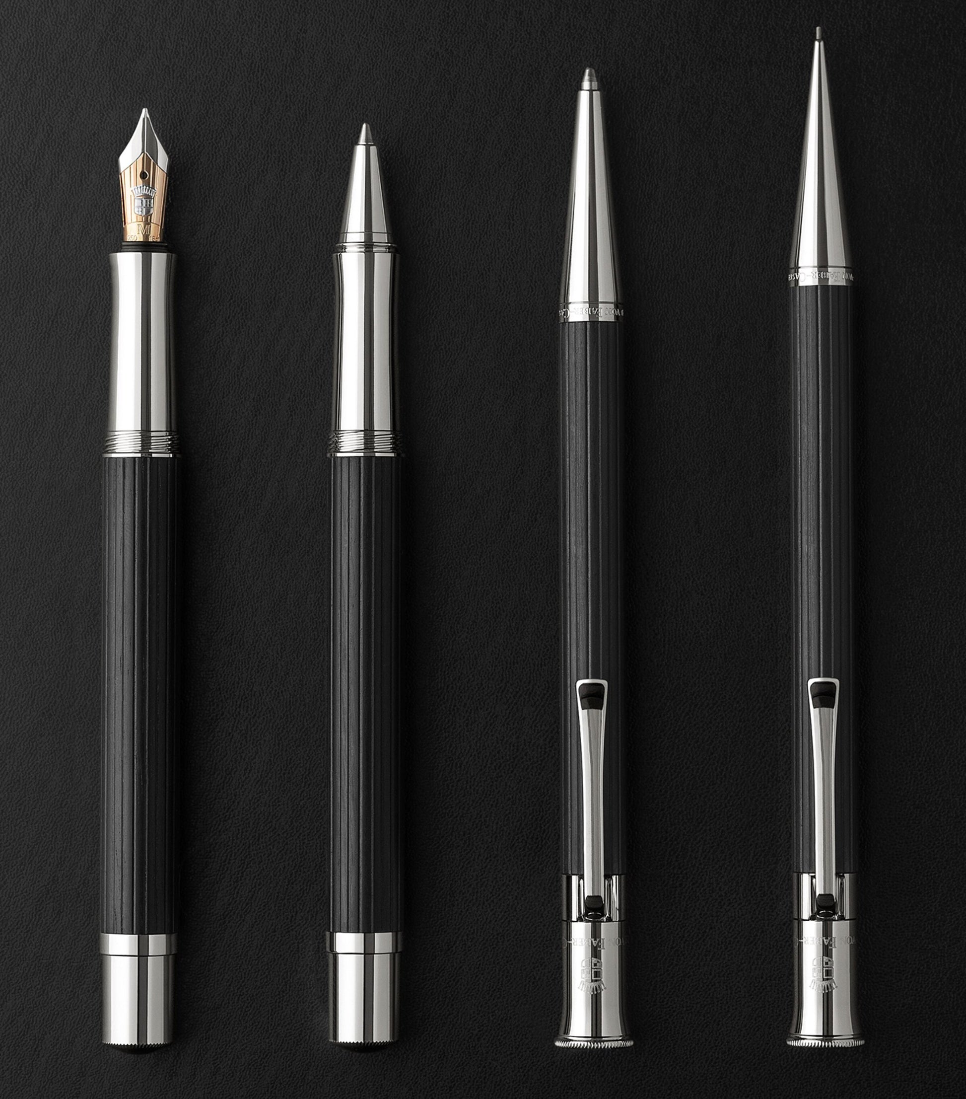 Graf von Faber-Castell Wood and Platinum-Plated Classic Propelling Ballpoint Pen