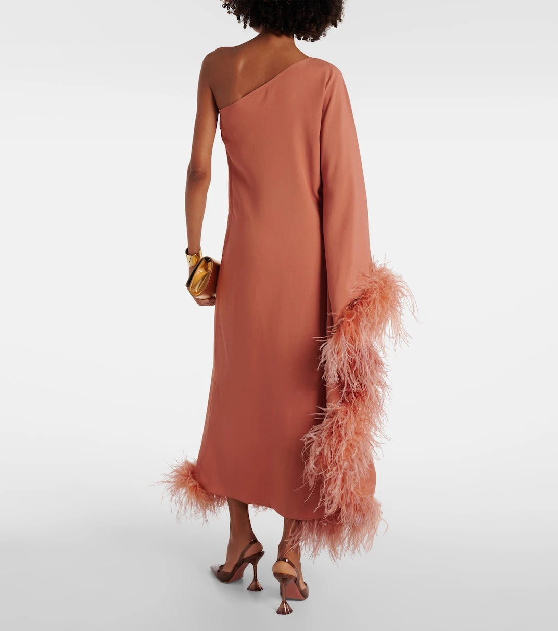Taller Marmo - Ubud Extravaganza feather-trimmed gown