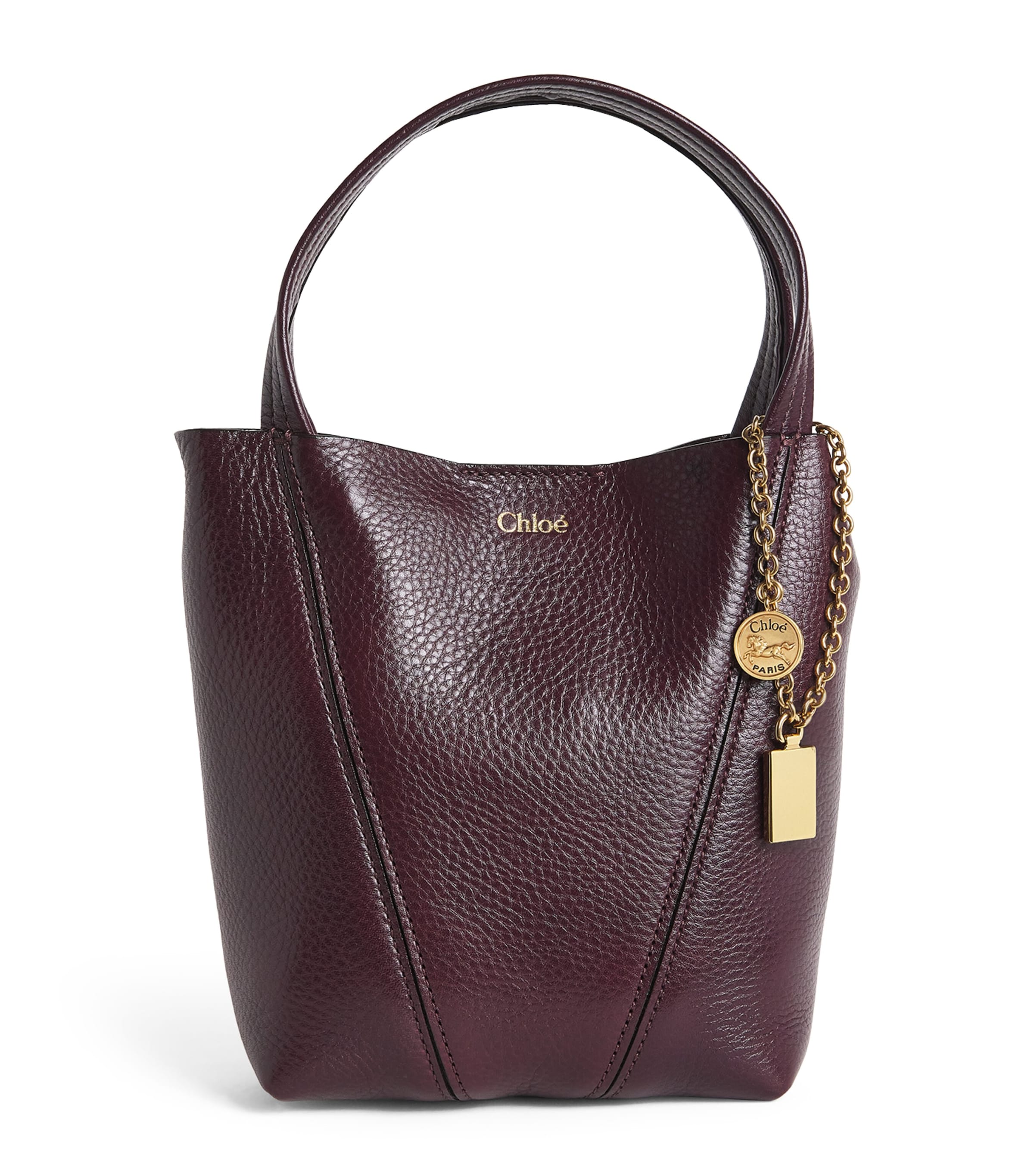 Chloé Small Leather Spin Tote Bag