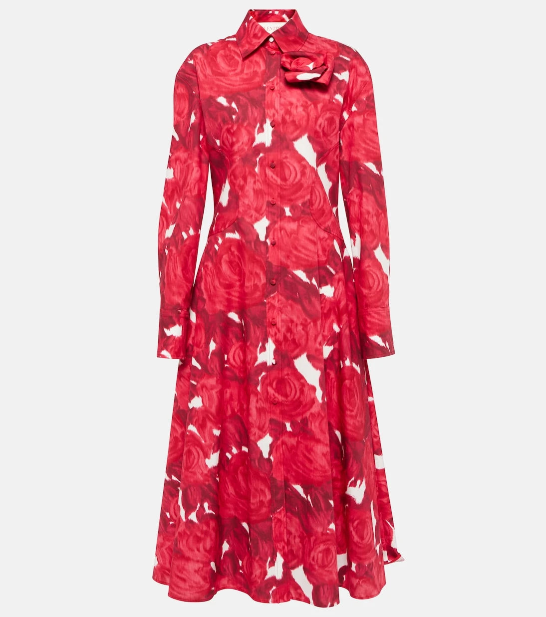 Valentino - Floral cotton shirt dress