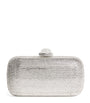 Judith Leiber Silver Embellished Soap Dish Clutch Bag