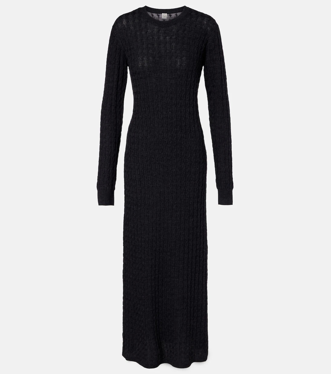 Toteme - Cable-knit wool maxi dress