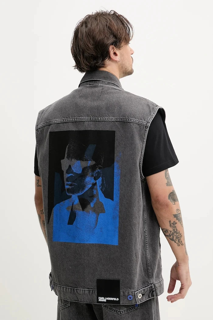 Karl Lagerfeld Jeans Kot Yelek