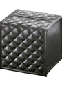 Quilted Leather Square Tissue Box