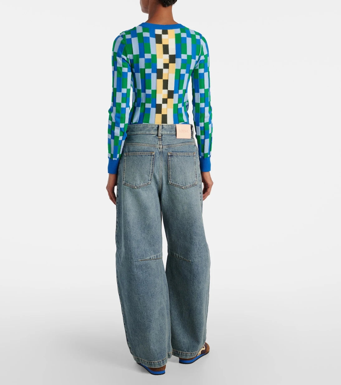 Loewe - Anagram barrel-leg jeans
