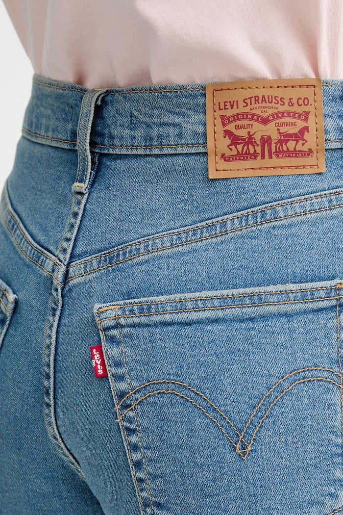 Дънки Levi's RIBCAGE STRAIGHT ANKLE