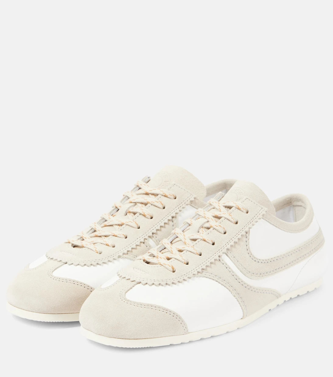 Dries Van Noten - Suede-trimmed leather sneakers