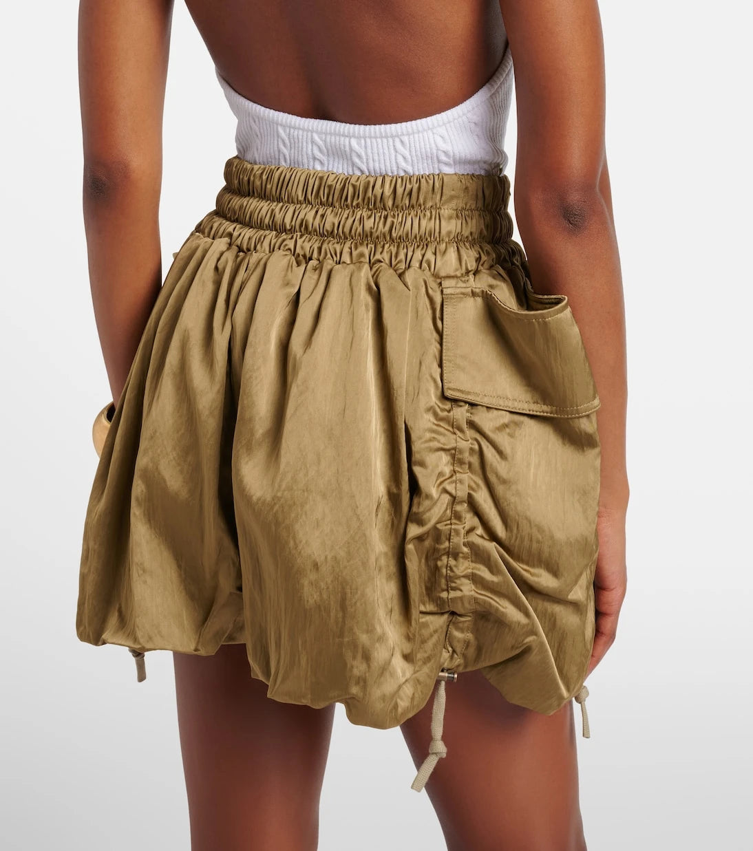 Balmain - Gabardin kargo şort