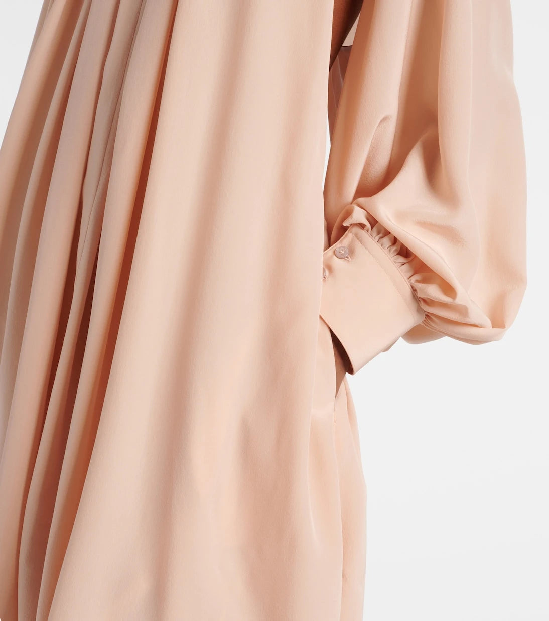 Stella McCartney - Gathered open-back silk chiffon minidress