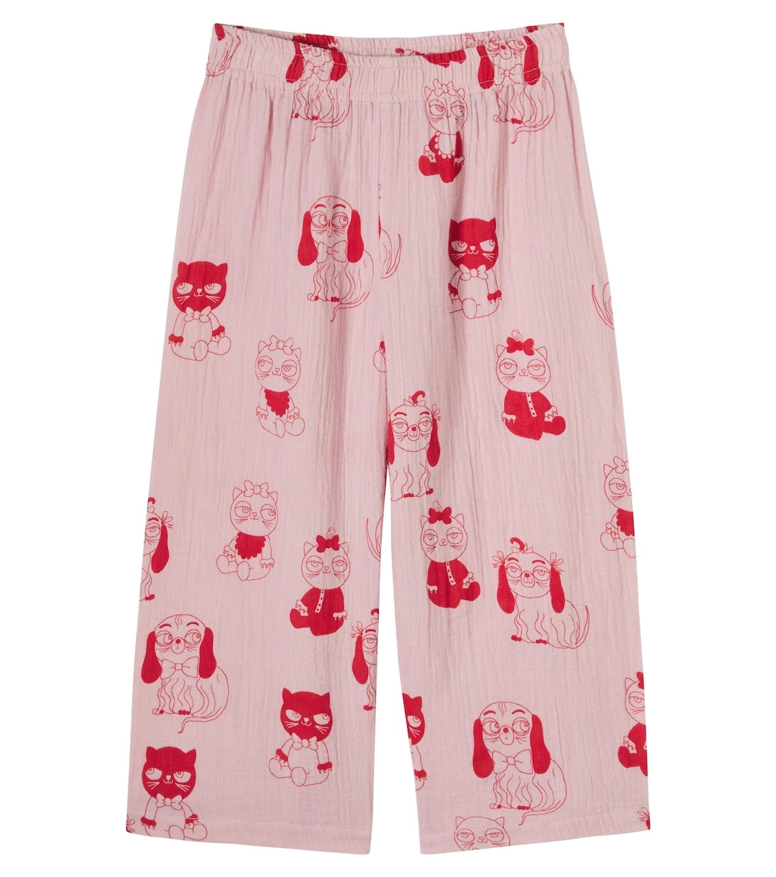 Mini Rodini - Minibabies printed cotton wide-leg pants