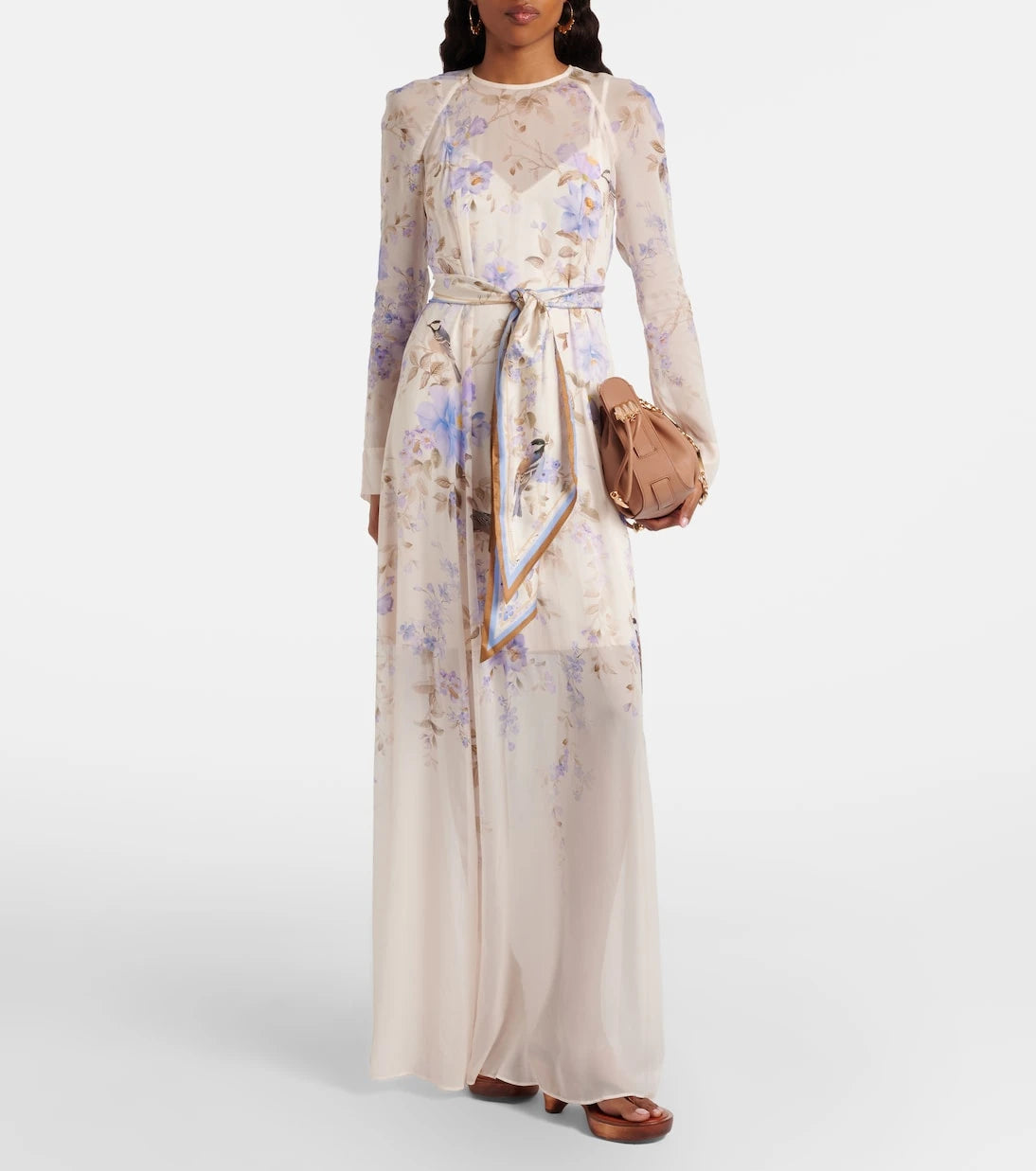 Zimmermann - Luna belted floral maxi dress