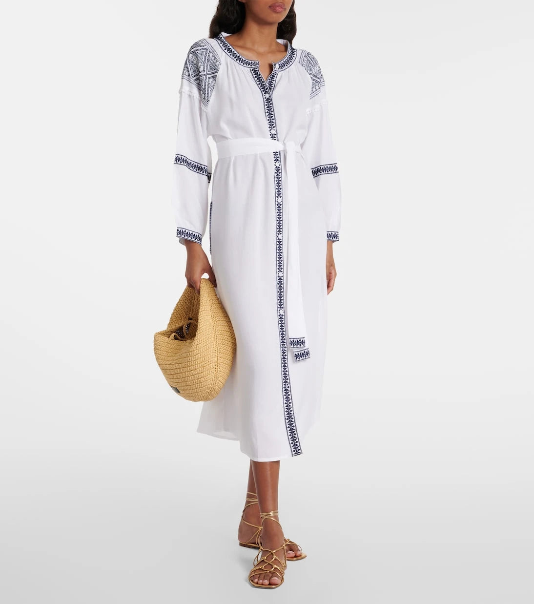 Melissa Odabash - Ally embroidered midi dress