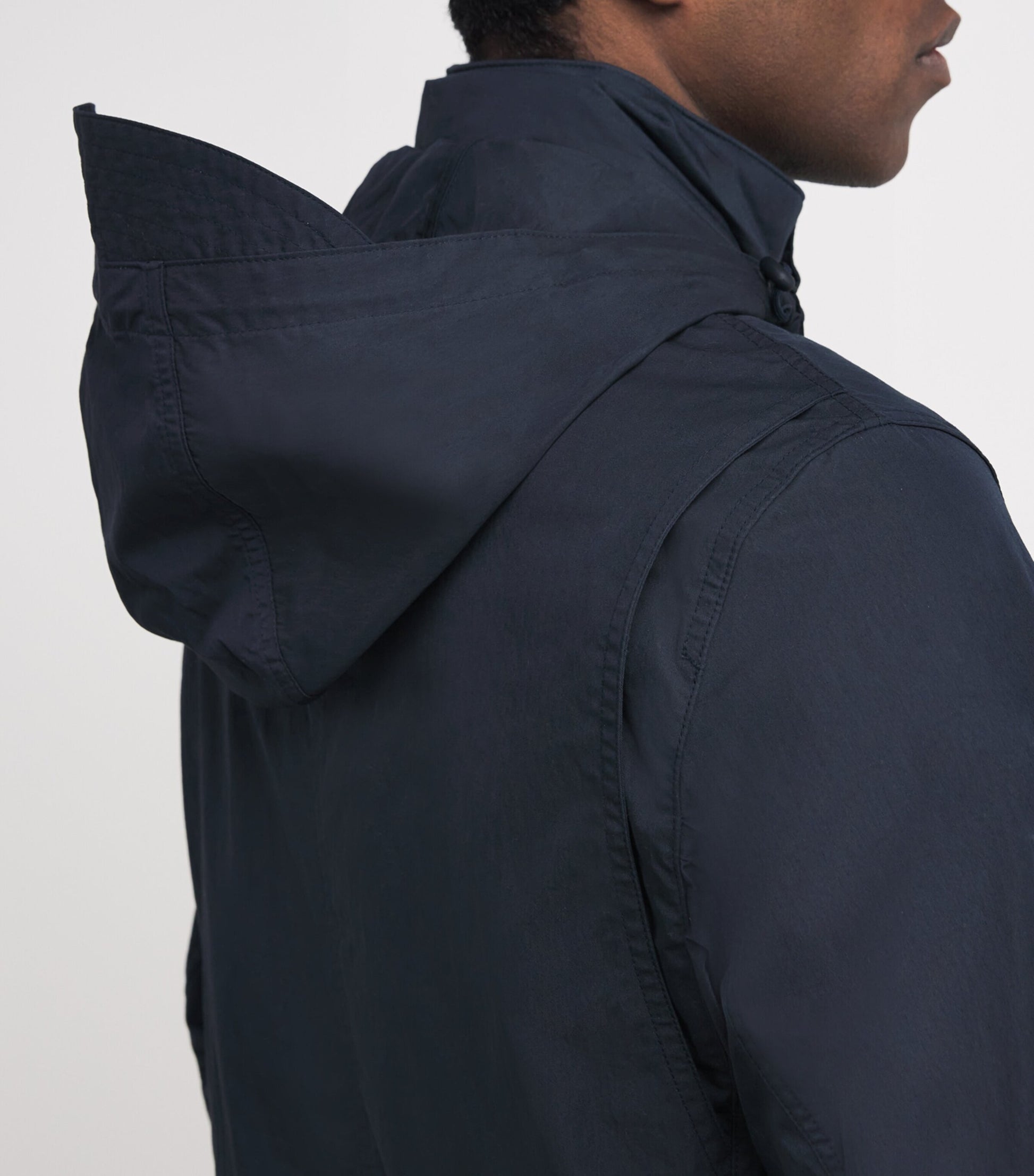Belstaff Navy Water-Repellent Drome Jacket