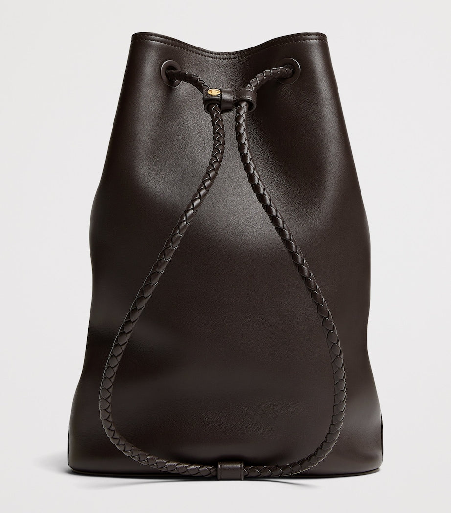 Bottega Veneta Leather Andiamo Backpack