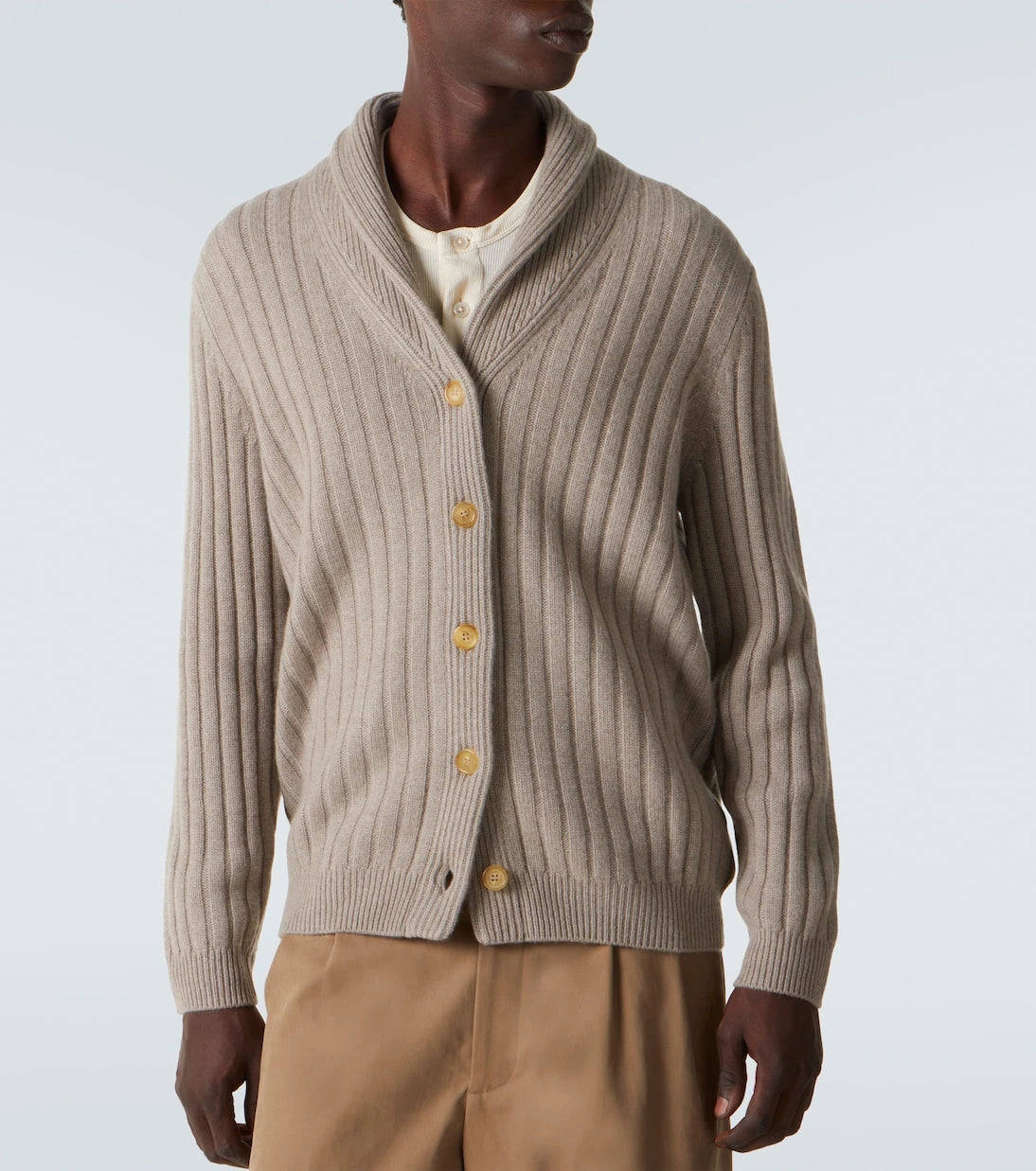 Arch4 - Mr Denver ribbed-knit cashmere cardigan