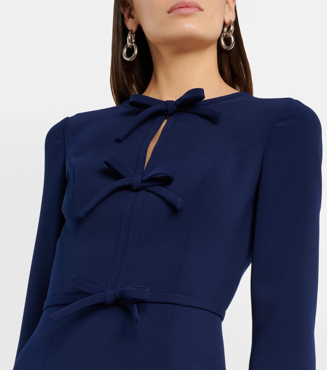 Carolina Herrera - Bow-detail midi dress