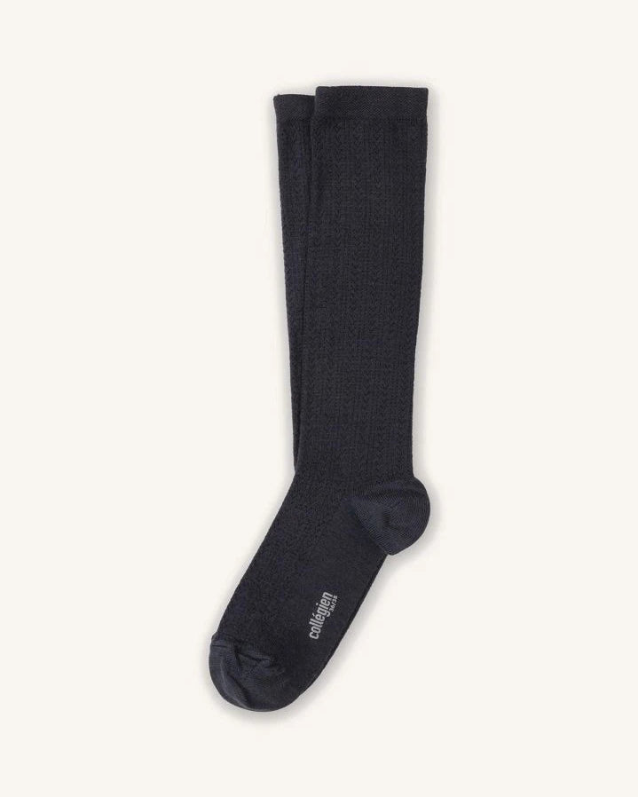 Collégien - Adele Merino Wool Socks | Dark grey
