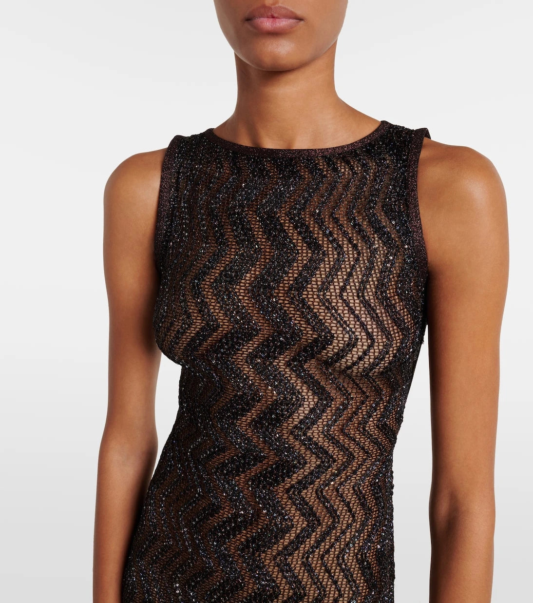 Missoni - Zigzag sequined beach cover-up