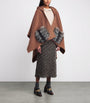Brown Wool Hooded Cape