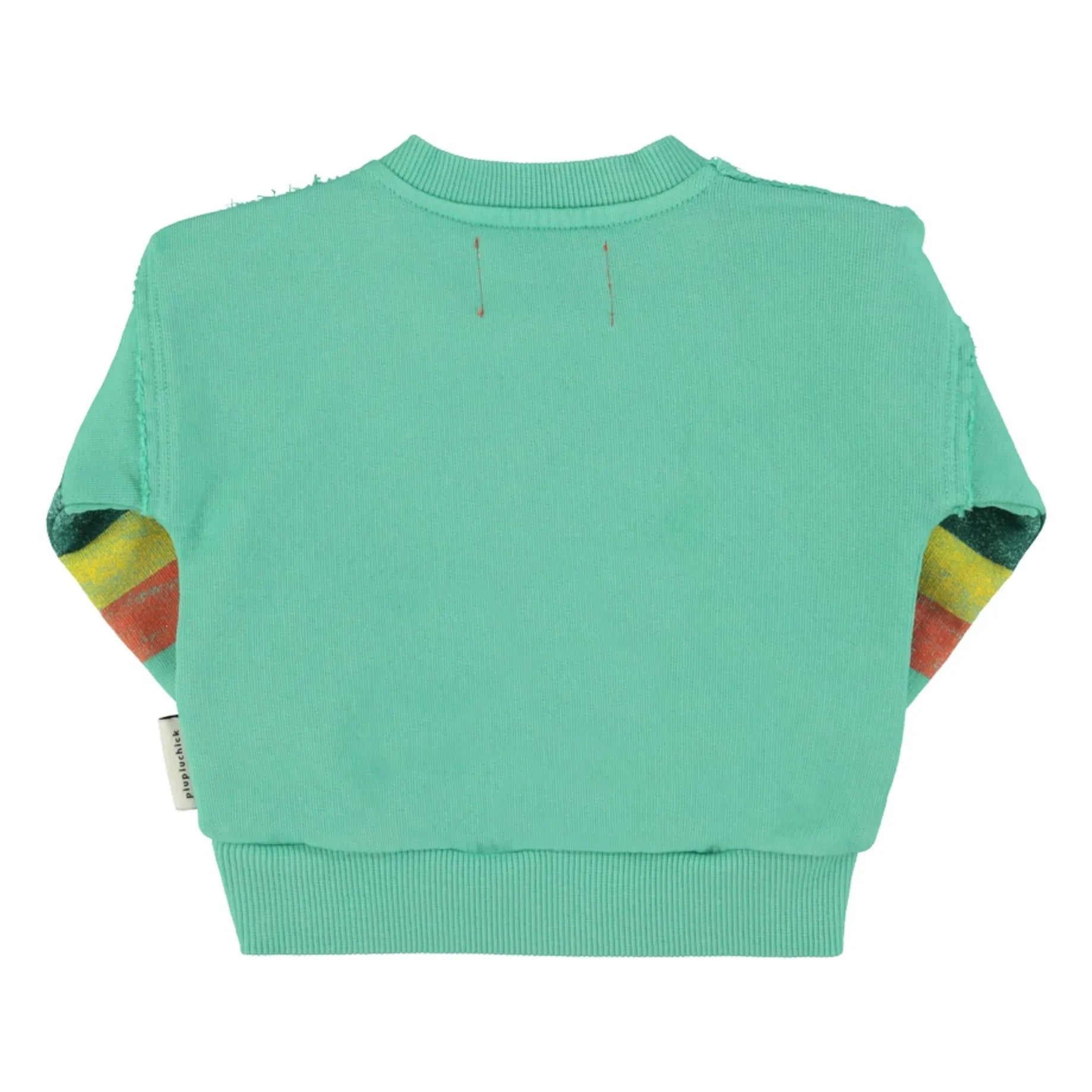 Piupiuchick - Striped Sweat Organic Cotton | Green