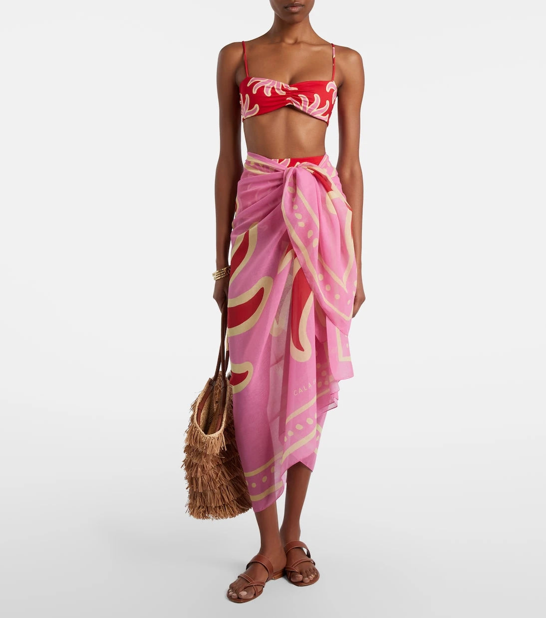 Cala de la Cruz - Luana printed beach cover-up