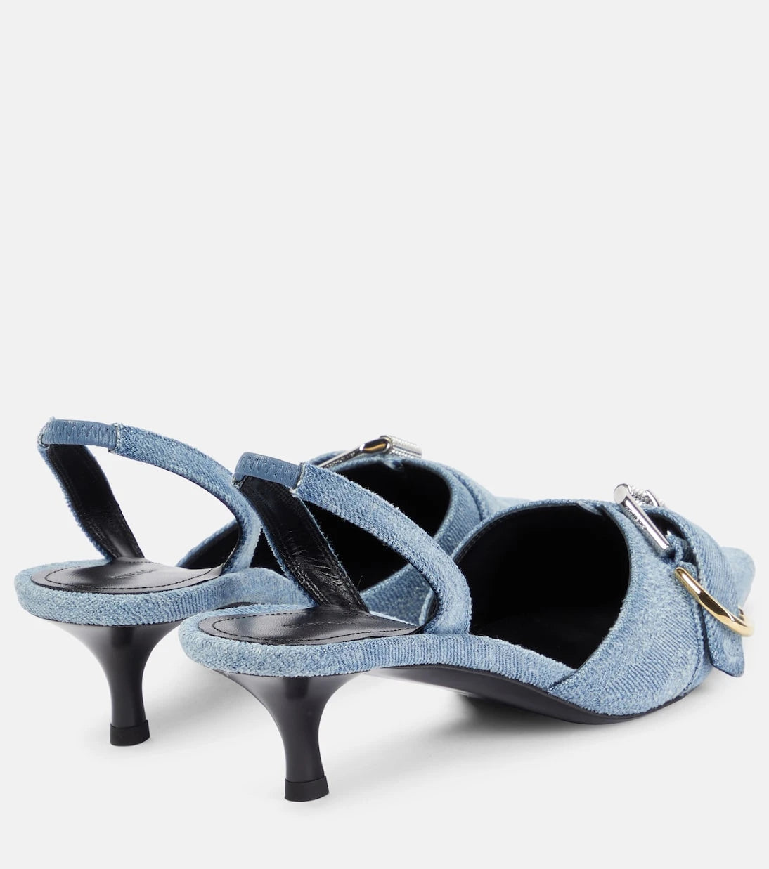 Givenchy - Voyou denim slingback pumps