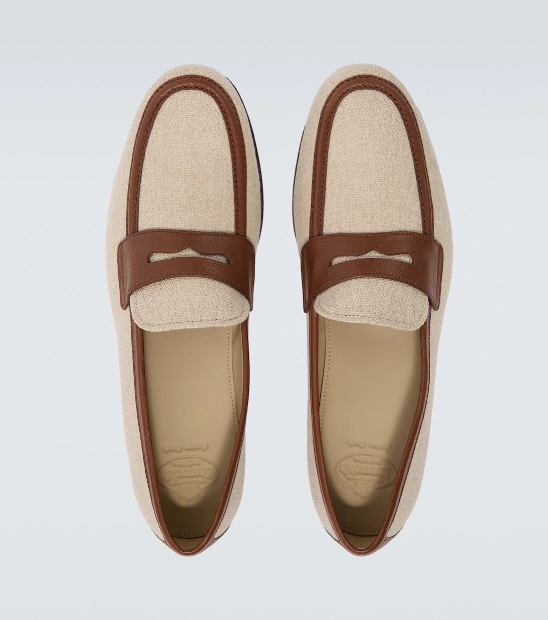 Church's - Leather-trimmed loafers