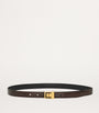 Saint Laurent Brown Leather Fine Ceinture Boucle LA 66 Belt