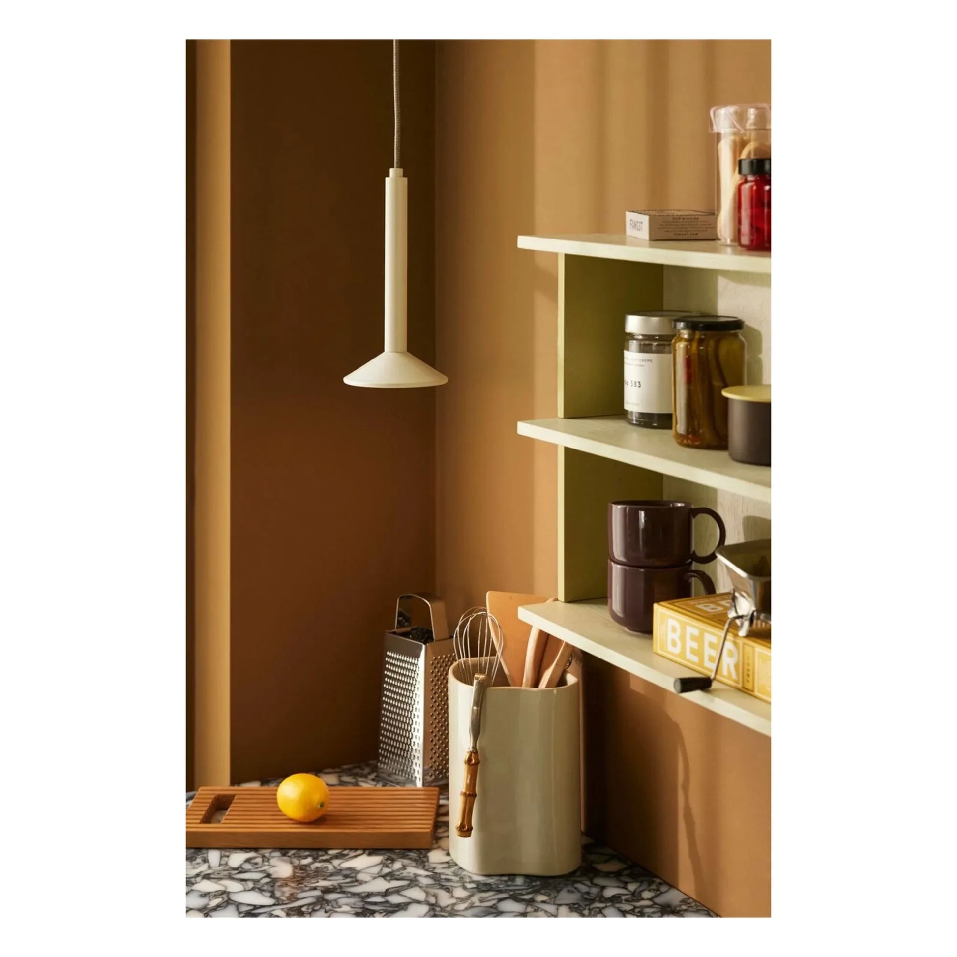 Hübsch - Pep shelf  | Yellow