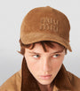 Brown Corduroy Logo Baseball Cap