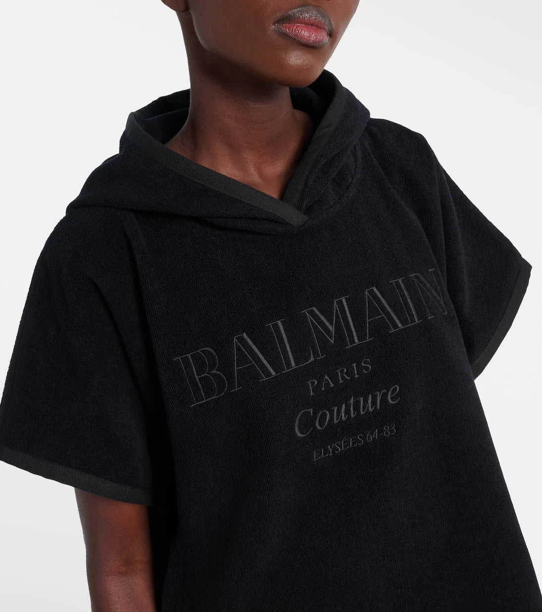 Balmain - Balmain Couture cotton terry beach cover-up