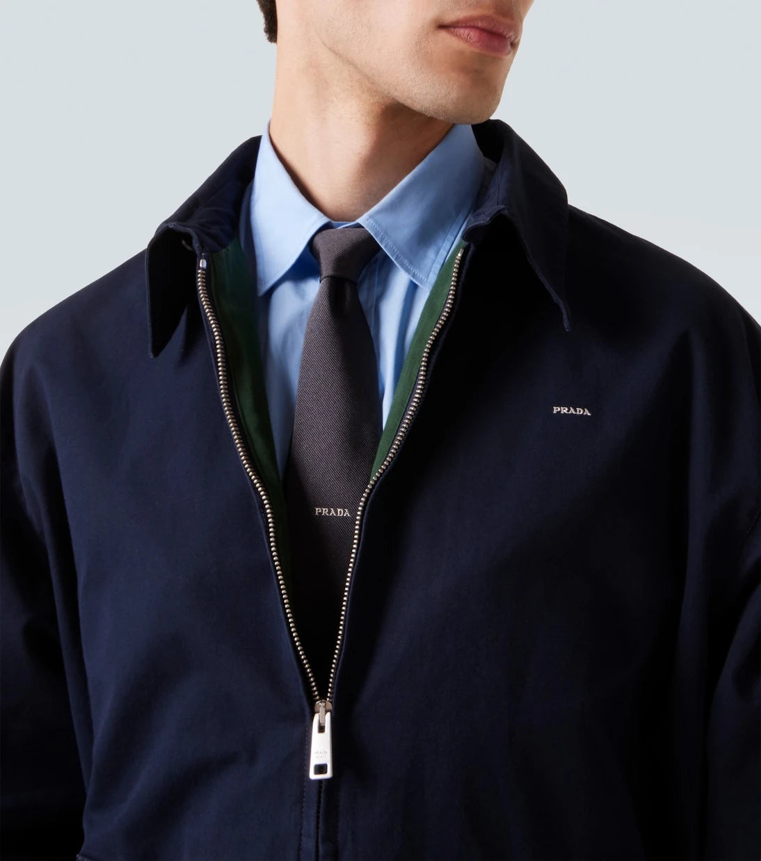 Prada - Logo silk tie