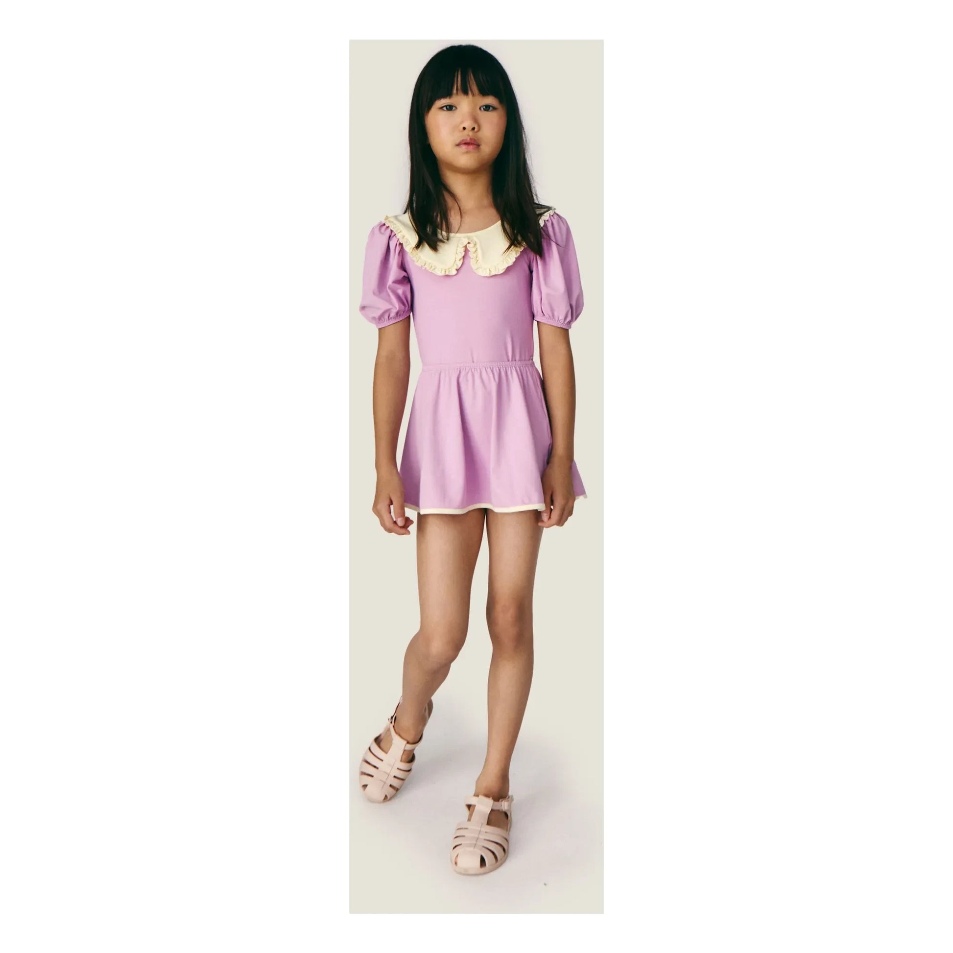 Mipounet - Daniela Claudine Collar Swimsuit  | Pink