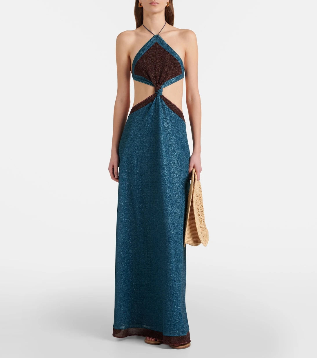 Oséree - Lumière cutout halterneck maxi dress