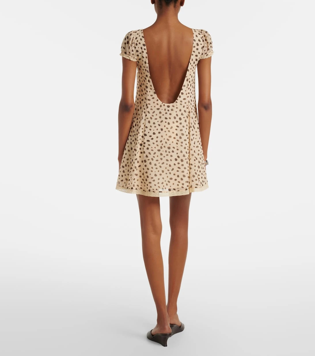 Posse - Priscilla animal-print silk minidress
